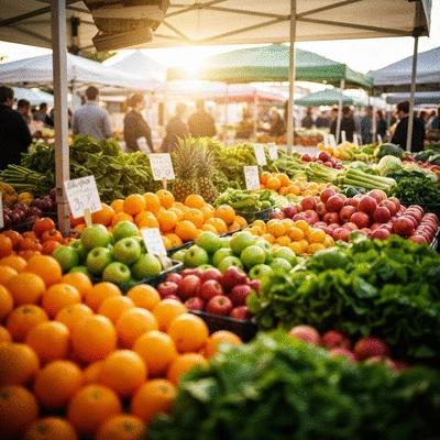 Healthy food items like leafy greens and fish on a wooden table